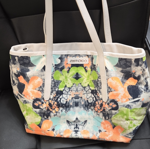 Jimmy Choo Canvas Tote - Picture 2 of 12